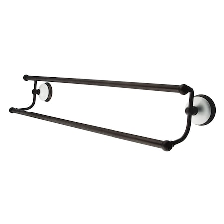 Kingston Brass Victorian 24" Dual Towel Bar, Oil Rubbed Bronze BA1113ORB